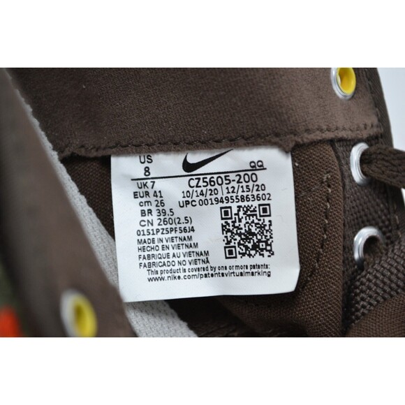 Nike SB Blazer Court X Daan Van Der Linden Baroque Brown CZ5605-200 Men's Size 8 - Picture 8 of 8